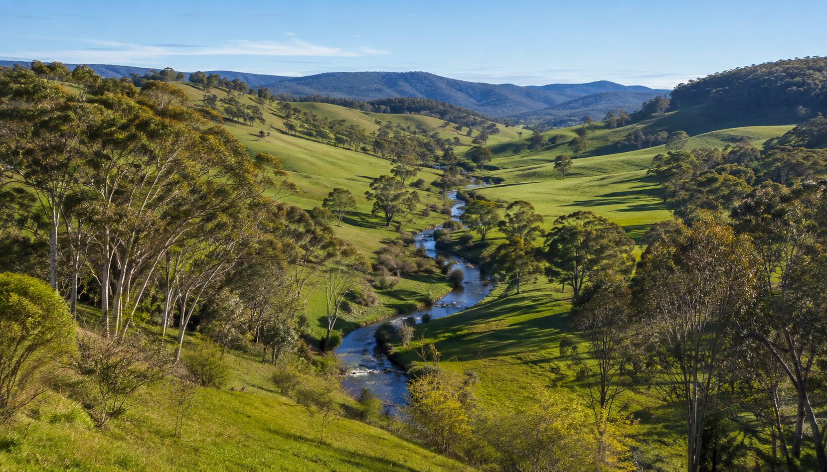 Rolling countryside, conceptual nature imagery